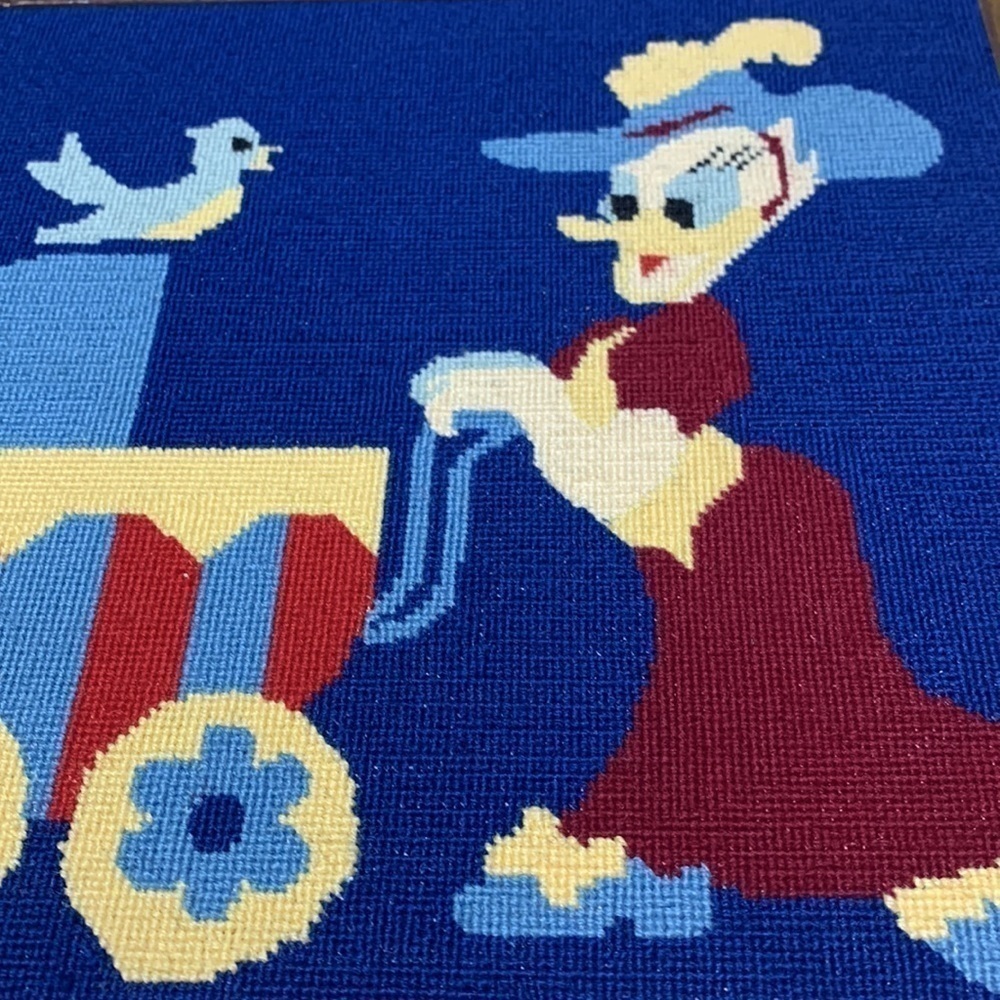 Vintage Duck family needlework framed - Picture 6 of 8
